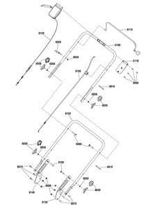 Handle Assembly Group (7502112_7502767) Diagram and Parts List for 7800719-EMPV21675 2011 Briggs and Stratton Lawn Mower